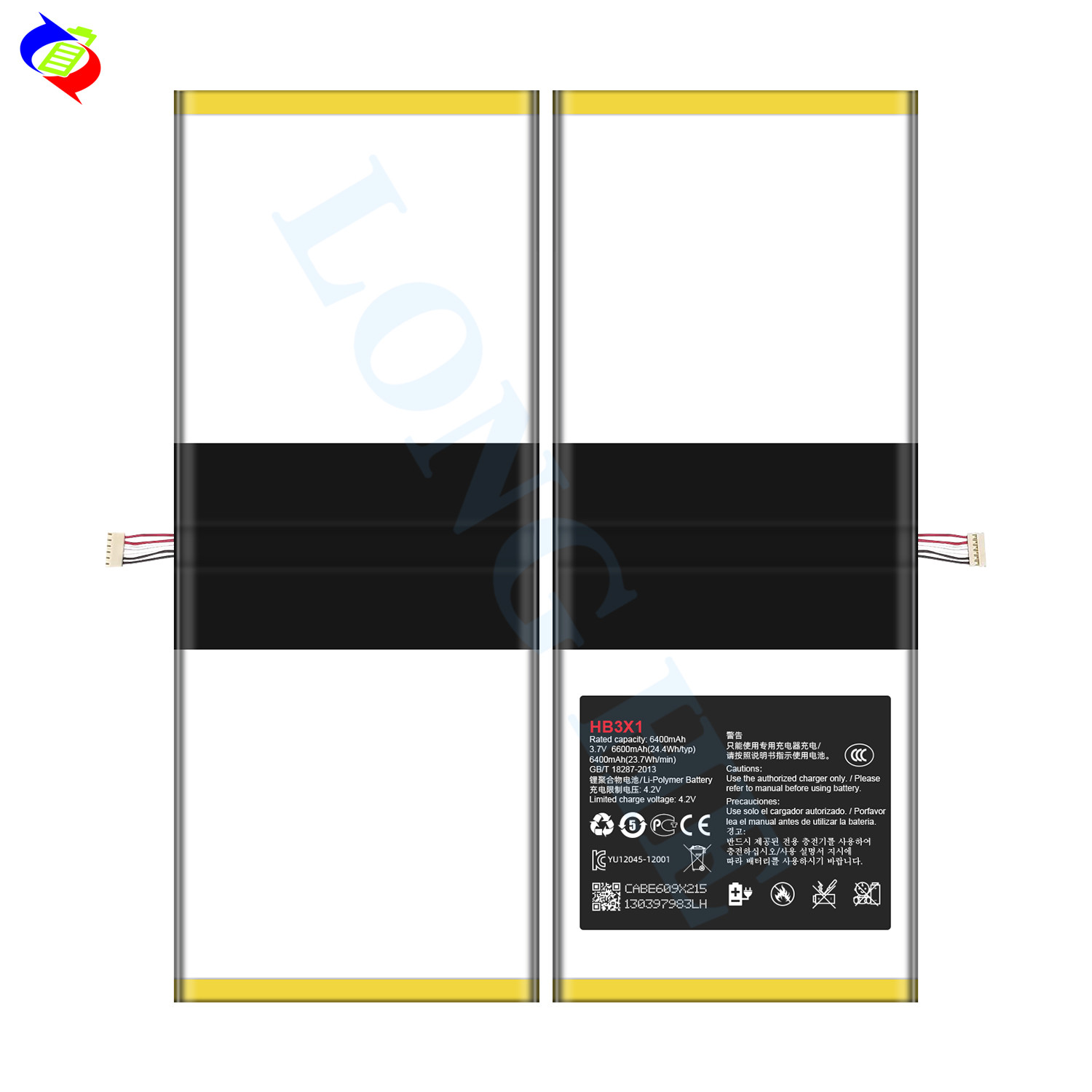 HB3X1 3.7V 6400mAh Quality Tablet digital battery for Huawei MediaPad 10 Link S10-201wa Rechargeable Batterie
