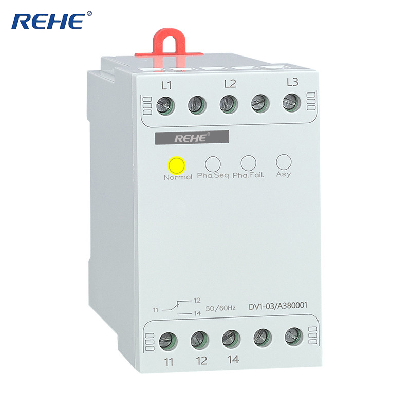 DV1-03 Programmable Voltage Relay Monitoring 3 Phase Mains Voltage Monitor Relay