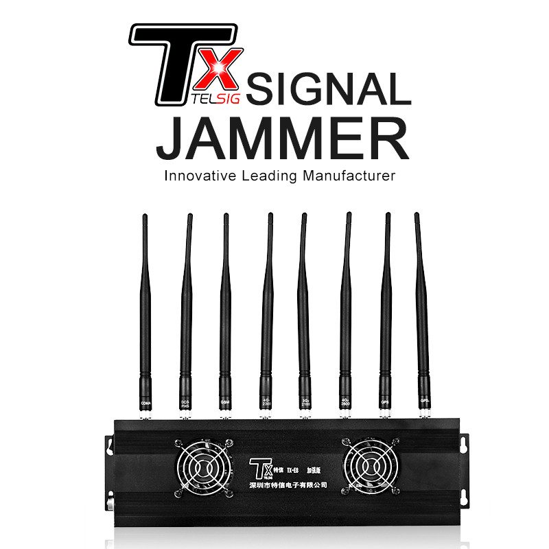 24 Hours Bluetooth / WIFI Signal Jammer Blocker 8 Band With Separate Switch