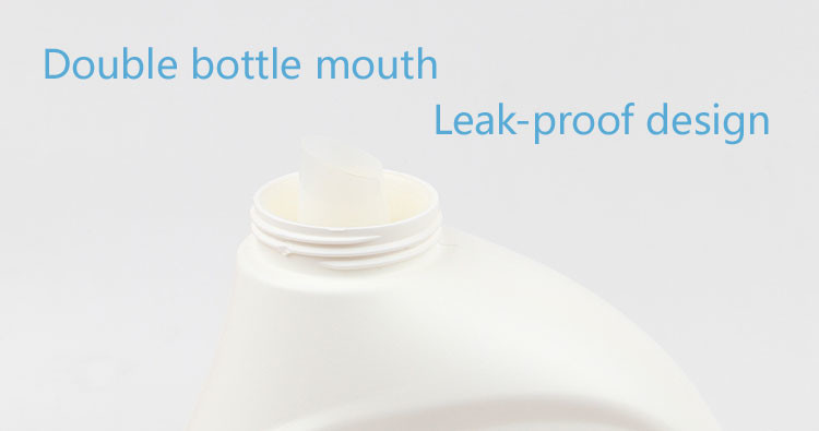 HDPE Laundry Liquid Detergent Plastic Bottles With Measuring Cap 1 Gallon 3000ml