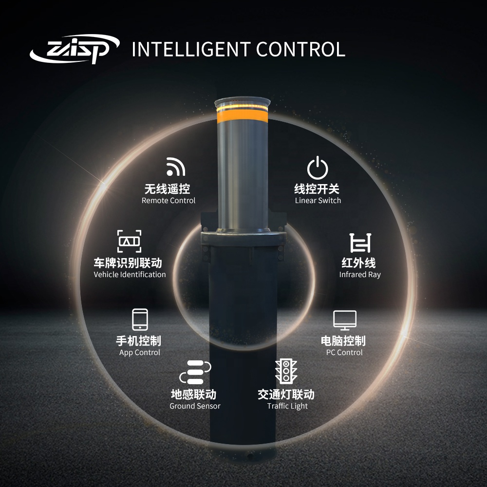 Anti-ram Impact Tested Retractable Bollards for Pedestrian Safety Customizable Height