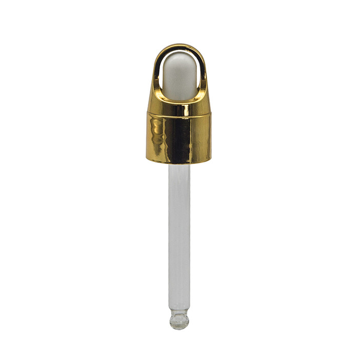 Glass Pipette Gold Anodized Aluminum 20 410 Cosmetic Dropper