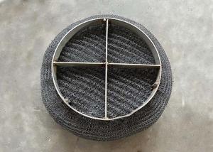 China SS316L Co Knitting Demister Mist Eliminator Pads With Glass Fiber Square Shape on sale