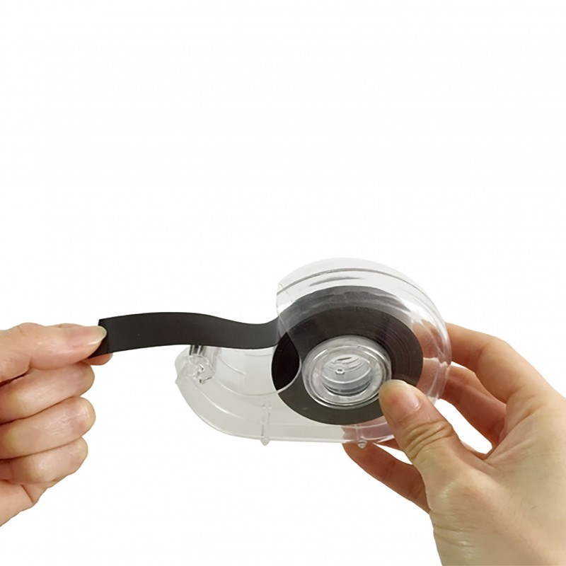 Black Magnetic Tape Dispenser Thin Magnetic Strips Self Adhesive Magnetic Sheet
