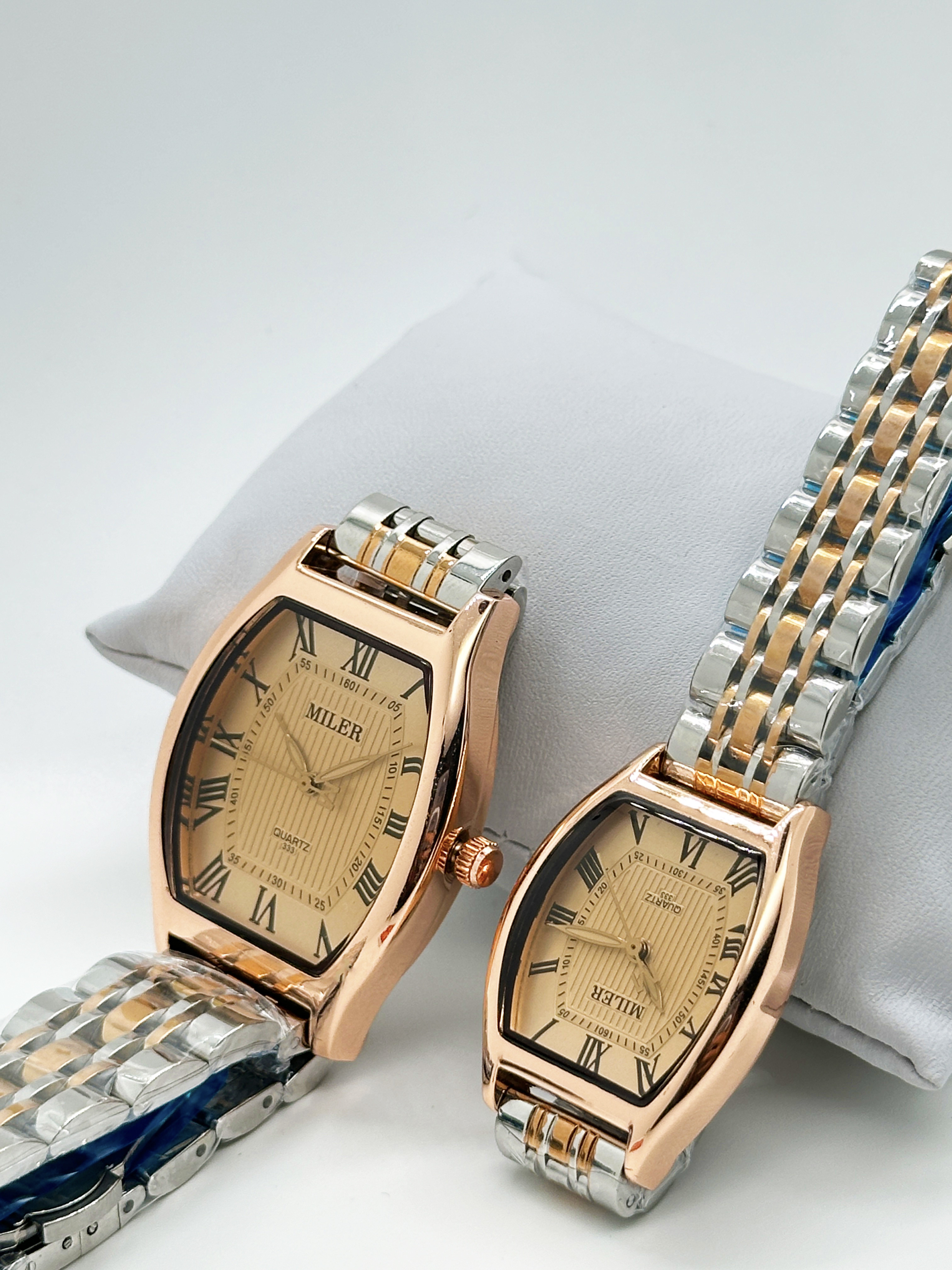 Waterproof Luxury Couple Watch Luminous Stainless Steel Quartz Watch