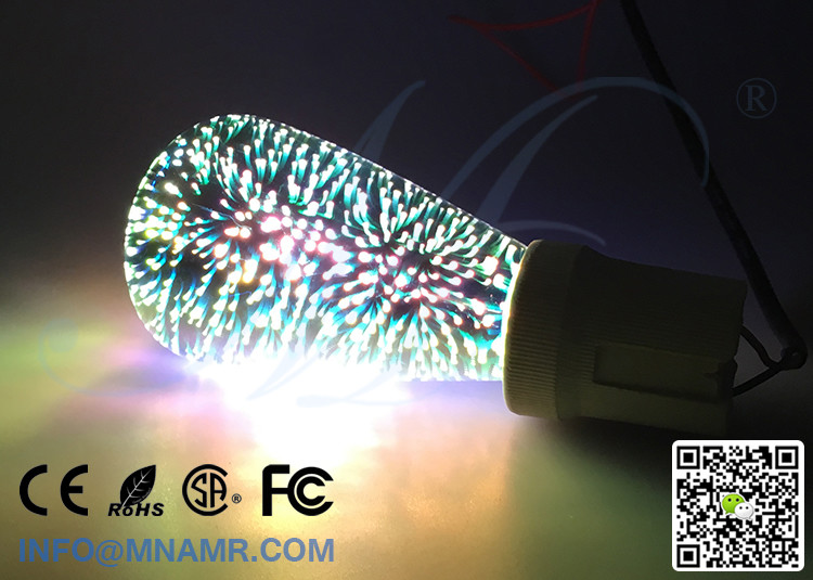 2017 New ST64 4W Fireworks Bulb LED Filament Lamp E27 for Holiday Home Decoration