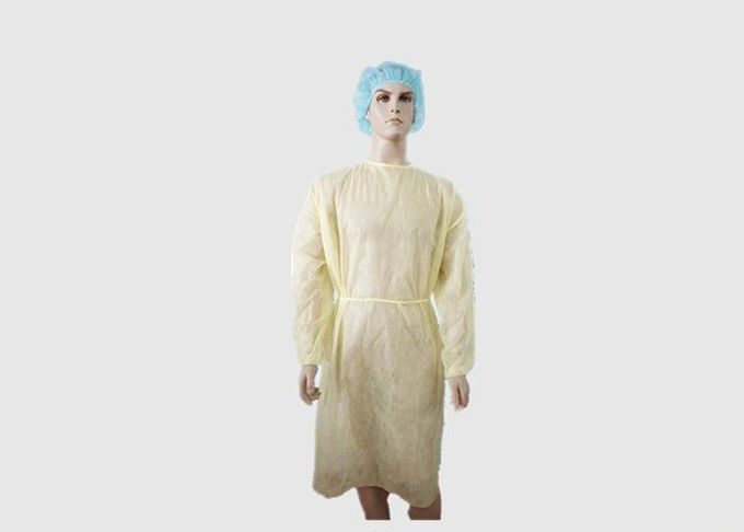 Dust Proof Disposable Isolation Gowns Plastic Material Good Tensile Strength