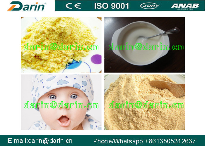Twin screw extruder baby milk rice powder making machine with CE ISO certificated