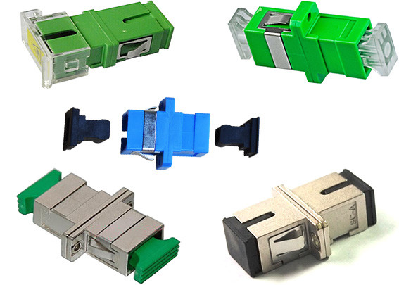 Plastic Single Mode Fiber Optic Adapter SC/APC SC/UPC PC MM Type For CATV