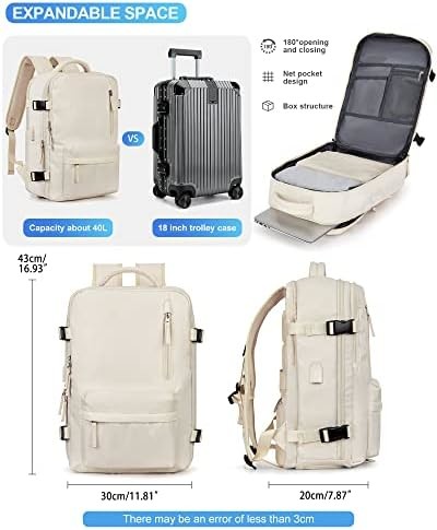 Large Travel Backpack Women, Carry On Backpack,Hiking Backpack Waterproof Outdoor Sports Rucksack Casual Daypack Fit