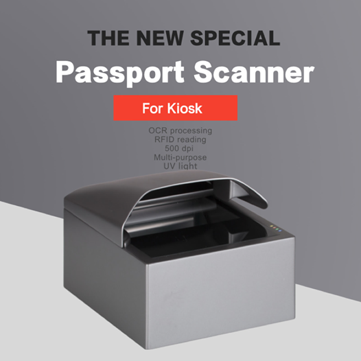 Full-Page MRZ Passports Reader for Airport OCR Processing Function and Other Type