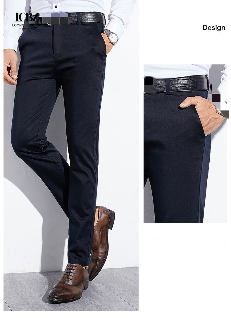 Nonwoven Weaving Method End Men's Trousers Spring Autumn Youth Straight Cotton Pants