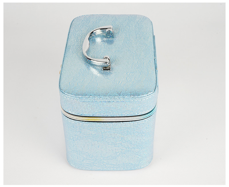 Case Shape dual Zipper Makeup Organizer Travel Bag