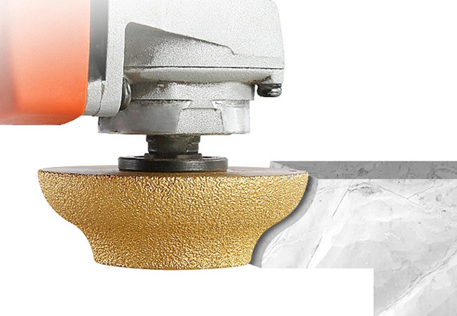 10mm 15mm 20mm Quartz Grinding Vacuum Brazed Diamond Cup Wheel Dia 75mm