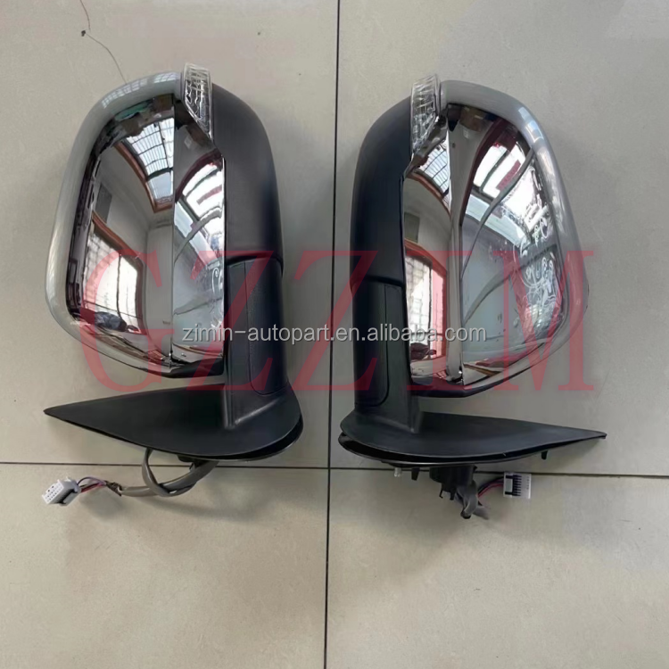 ABS Plastic Car Classic Chrome Black LED Side Mirrors For L200 2019