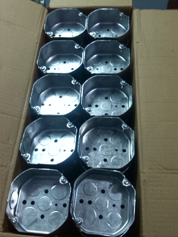Steel Galvanized Octangonal Silver Electrical Conduit Boxes For Electrical Systems