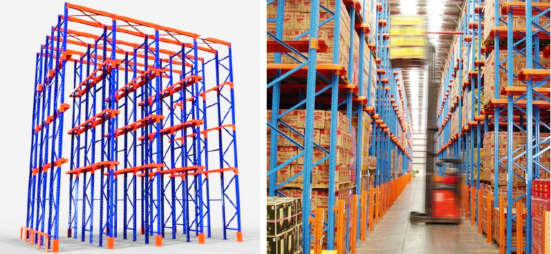 Drive Through Rack Heavy Duty Pallet Rack  Warehouse Storage Racking