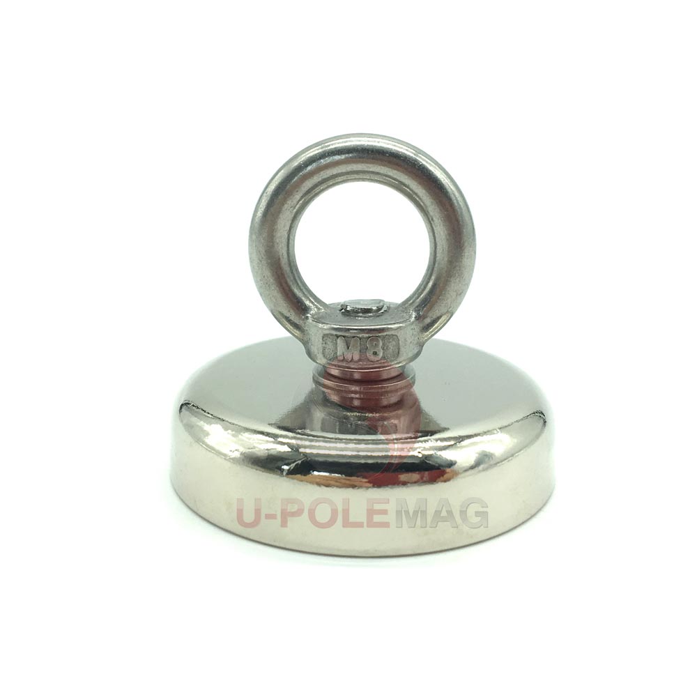 Dia 60mm 350lbs Force Neodymium Magnet Fishing Kit with D10mm x L10M Rope Size