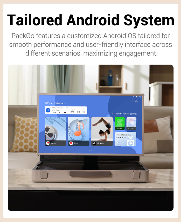 ELC PackGo Smart Tv Android 12 Portable Smart Tv Household Appliance Factory
