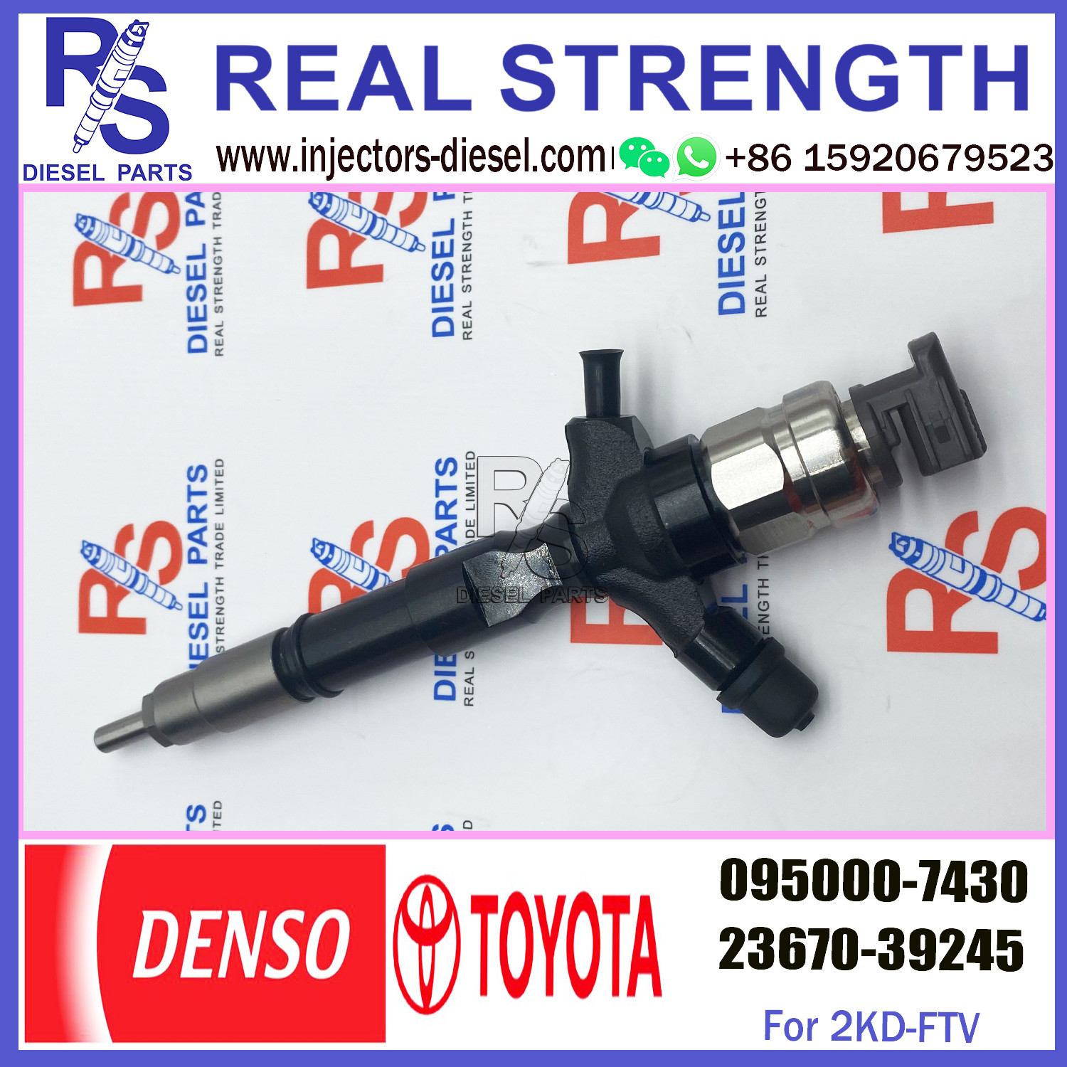 2.5 D-4D Recon Diesel Injector 23670-39285 095000-780# 095000-7800 095000-743# 095000-7430 DCRI107800 for Toyota Hiace