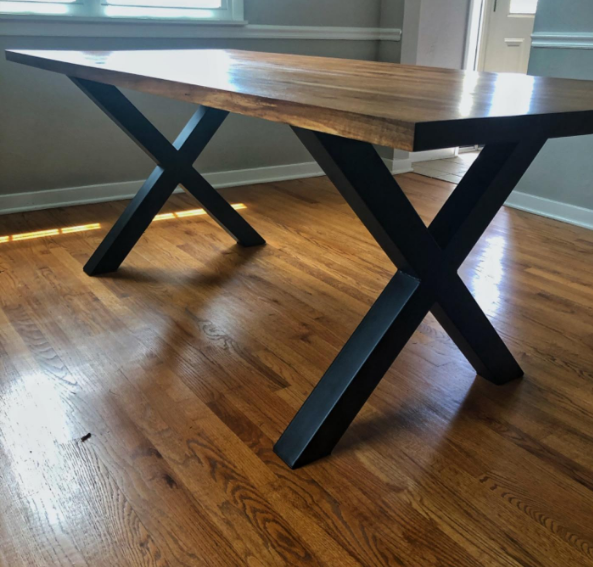 Black Powder Coating Finish Industrial Dining DIY Coffee Table Legs for DIY Furniture