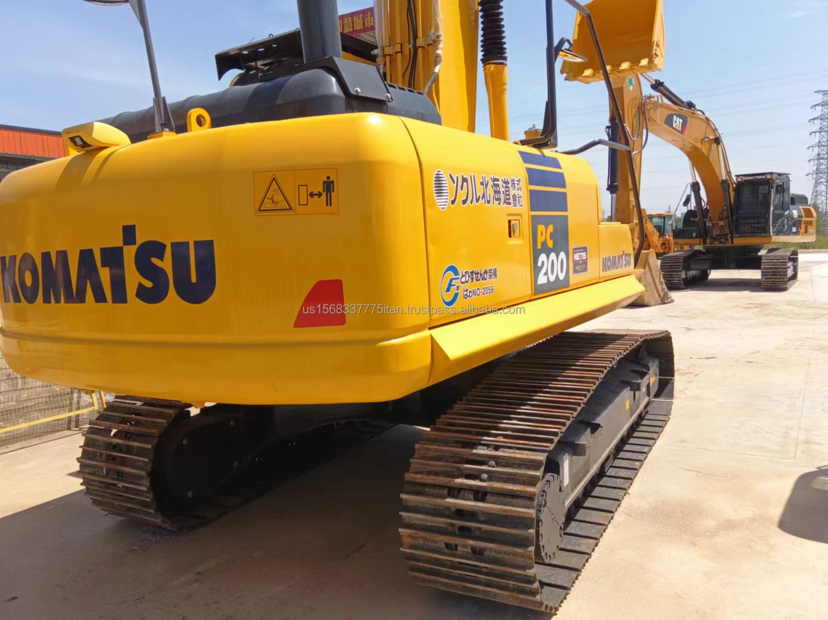 Original Komatsu PC200 Excavator 20TON Used Excavator with 1.2M³ Bucket Capacity