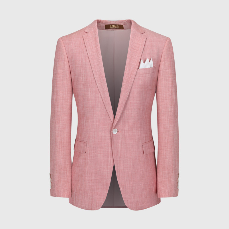 2022 Wedding Party Three Piece White Men's Suits Blazer Regular Length Woven Weaving Method