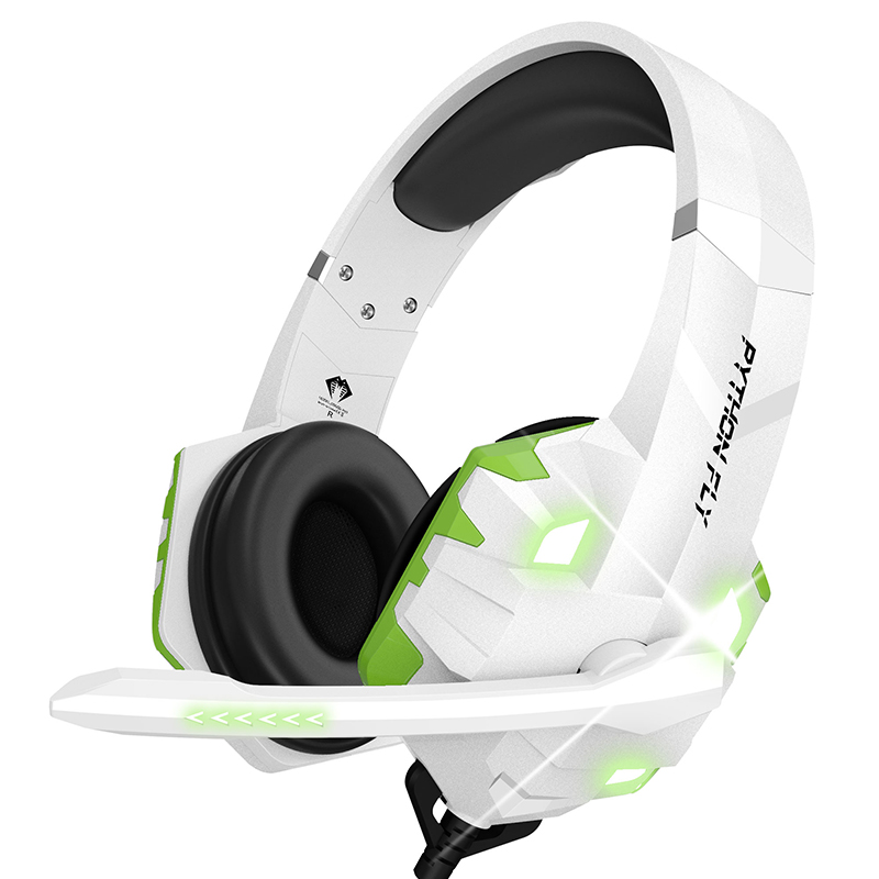 LED Light Noise Cancelling PC Gaming Headset with 2.2m Cable Waterproof For PS4 Gamers