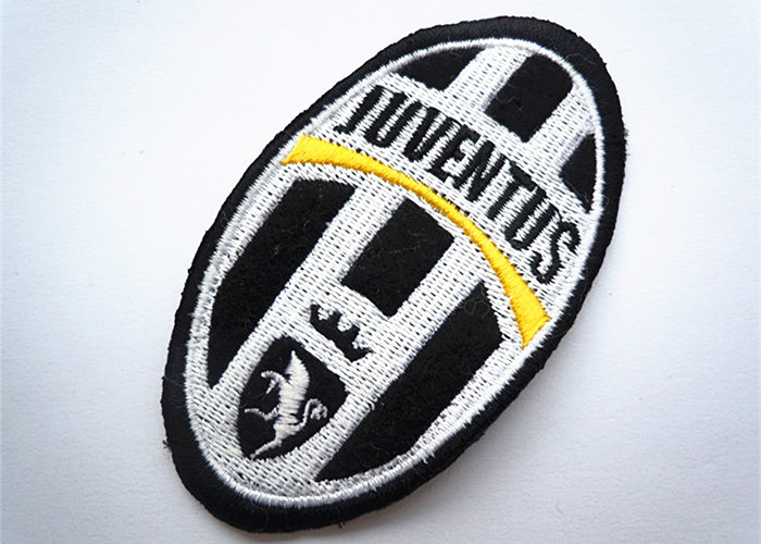 Decorative Embroidered Number Patches Polyester For Apparel Dress