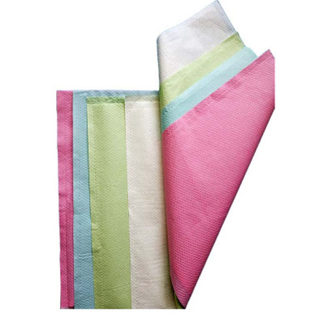 Medical Disposable White Tissue paper + PE film laminated Headrest Cover For Dental