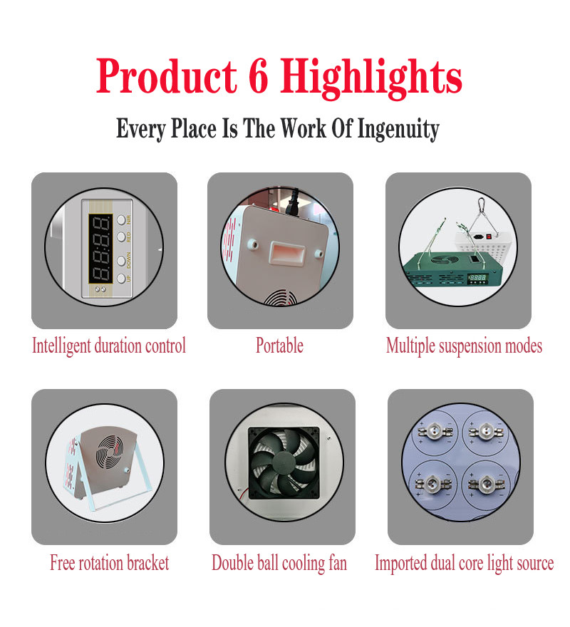 Red light therapy Device, 660nm red light and 850nm infrared LED light therapy, with timer and remote control
