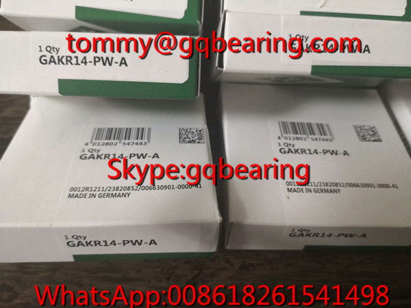 Gcr15 steel Material Germany Origin INA GAKR14-PW-A Rod End Bearing GAKR14- PW- A Spherical Plain Bearing