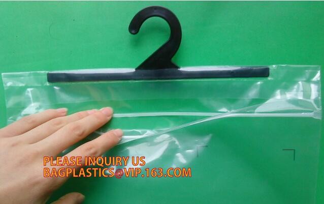 Frosted Zip lockk bag EVA PVC hanger bag for clothes, EVA frost drawstring bag, Frosted Plastic EVA Garment Packing Bag zi