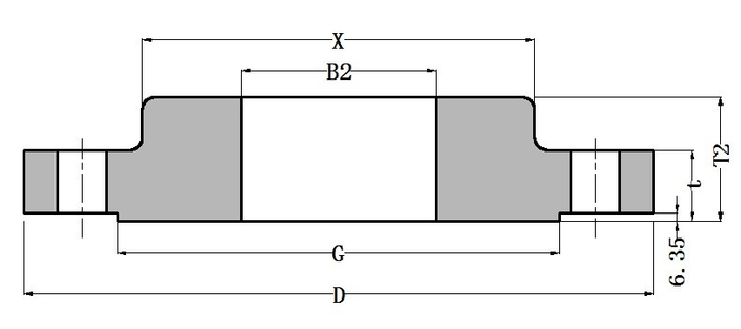 ANSI/ASME B16.5 Flange Carbon Steel A105 Forged Slip On Flanges Class 900LB Raised Face For Chemical Industry 0