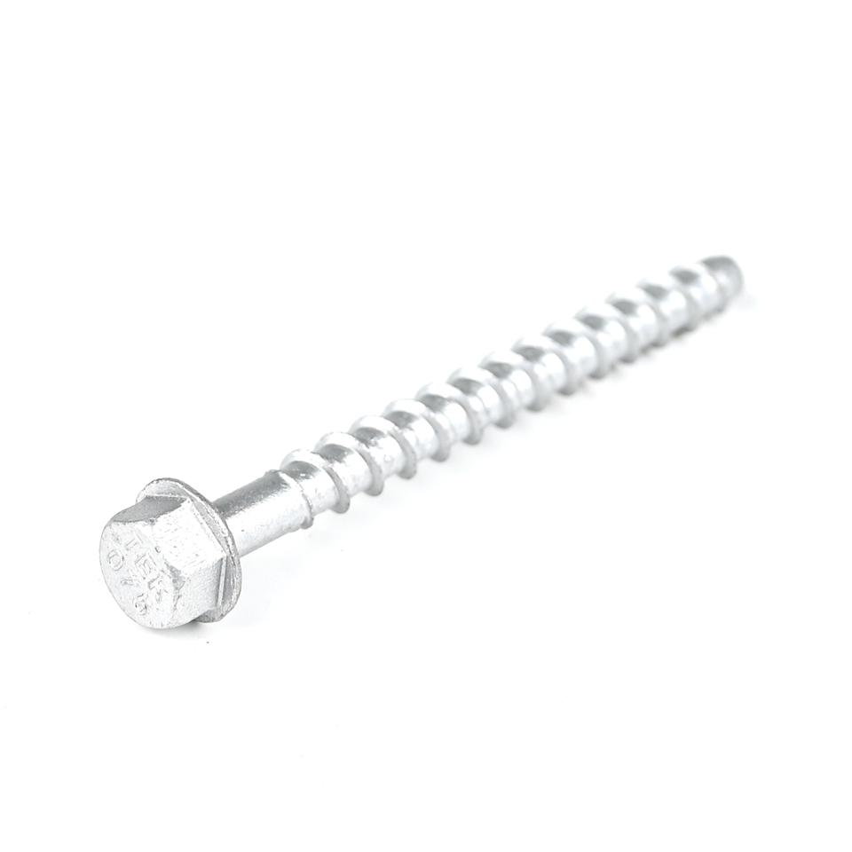 Plain Finish Hexagonal Cement Screws for Concrete Anchoring in Masonry Support Systems