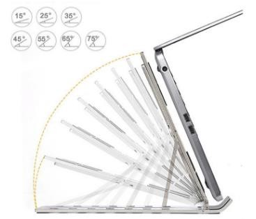 Non Slip Portable Notebook Folding Shelf Bracket for Home Office Hotel