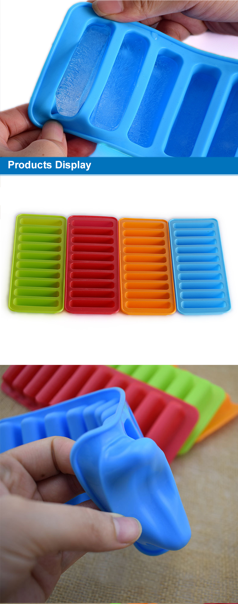 Non Toxic BPA Free Silicone Finger Cookie Mold