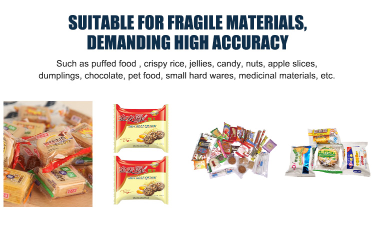 Single-Row On-Edge Snack Packing Seal Machine Film Pouch Bag Packing Machine