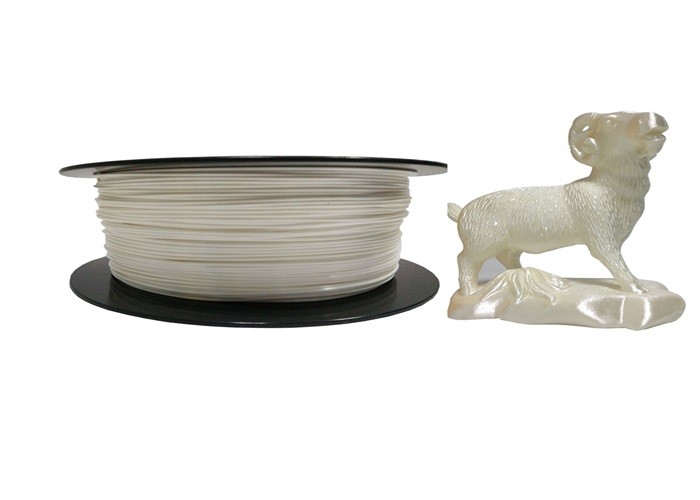 1.75mm 2.2lb 1kg PLA Silk White 3D Printing Plastic Silk Filament For Filament Extruder