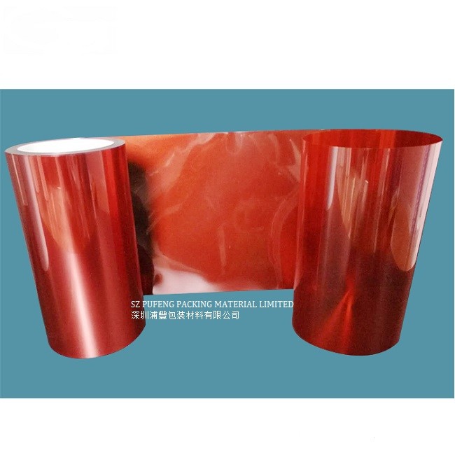 Red Protector Film 100 Micron Touch Screen Single Side Silicone Coated Heat Resistant