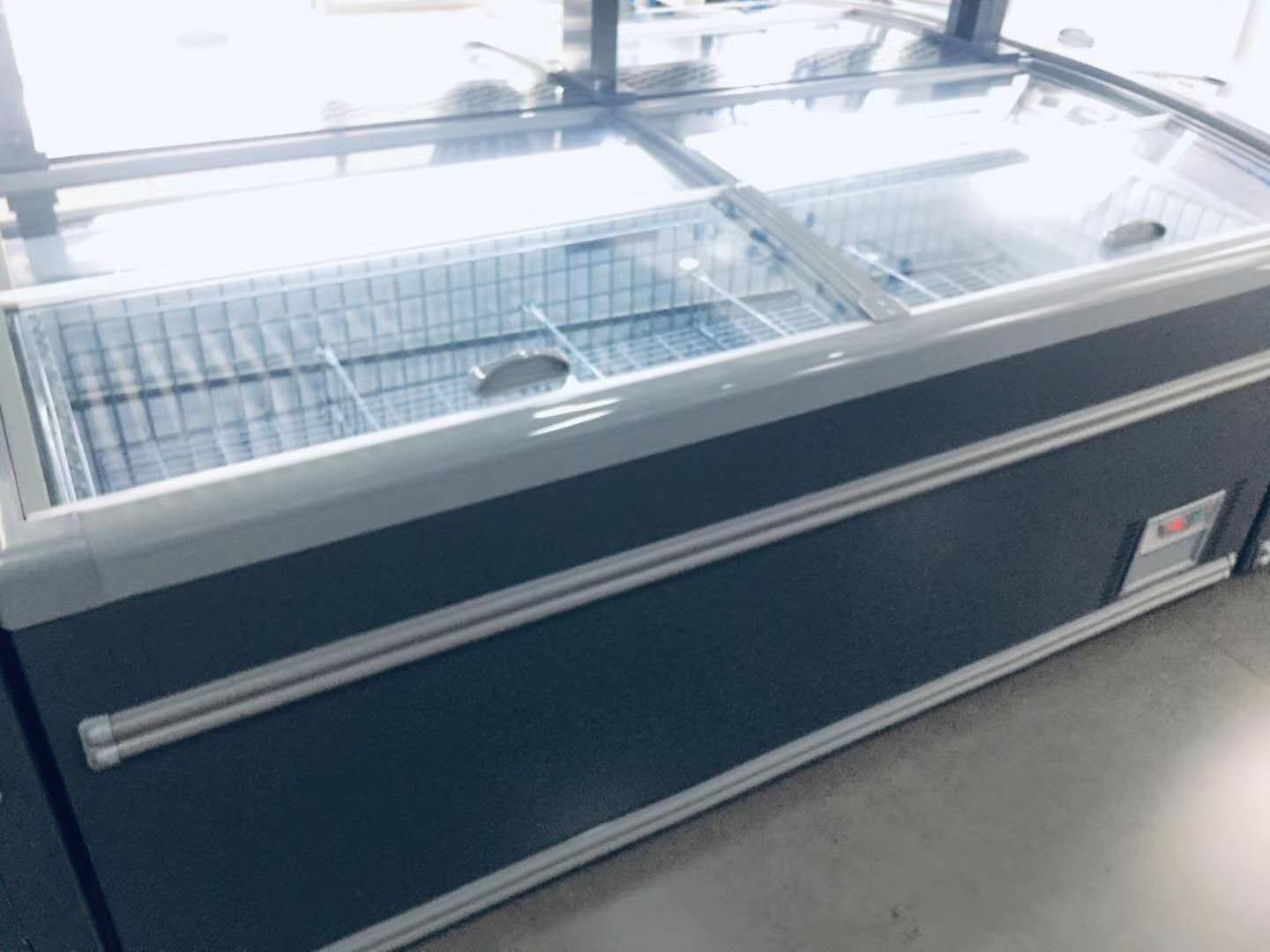 Straight - cooling automatic frost refrigerating frozen preservation horizontal island cabinet