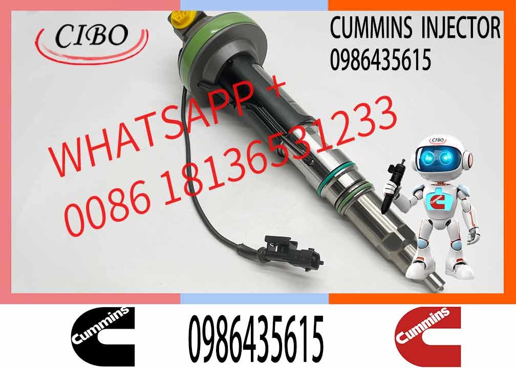 Engineering Machinery QSK19 Truck Engine System Accessories 0986435615 Diesel Fuel Injector