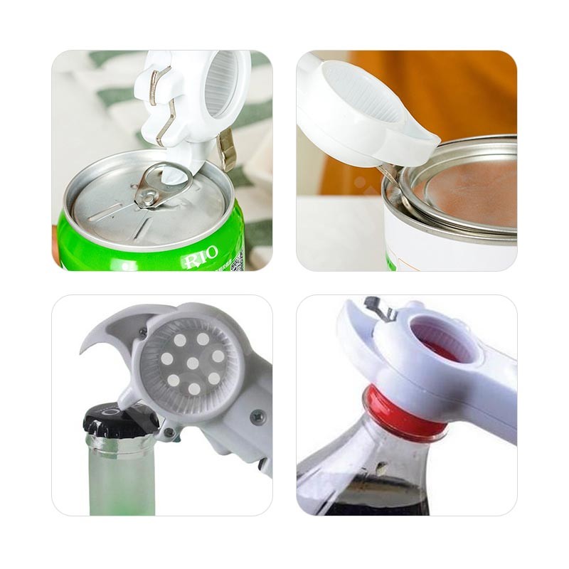 Picnic Gift Household 7 In 1 Can Opener , Multi Function Plastic Kitchen Tools