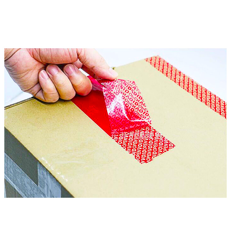 Tamper Resistant Single Sided Security Packaging Tape For Box Sealing