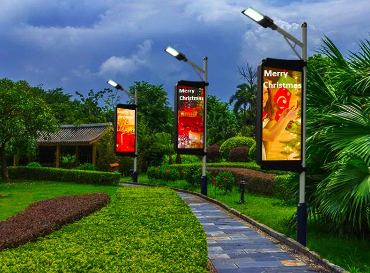 P2.5 P2.8 P3 P3.9 Pole Led Display Pillar Led Screen for Outdoor Advertising
