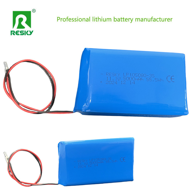 Rechargeable Lithium Polymer Battery Pack 105080 115181 11.1V 5000mAh 55.5Wh For Power Bank