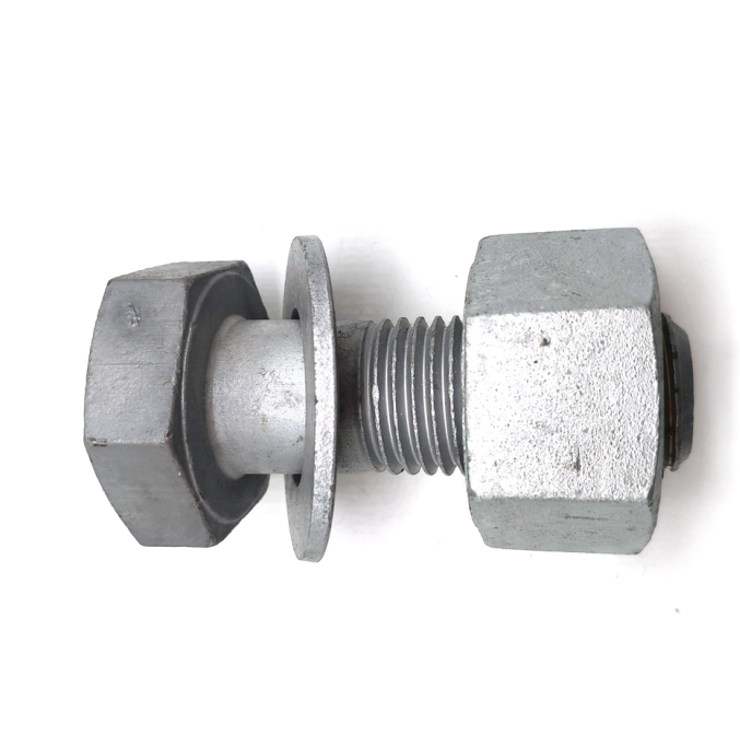 M16 HDG Hex Head Electric Bolt with Hex Nut and Washer Steel Grade 8.8/6.8 Black Oxide