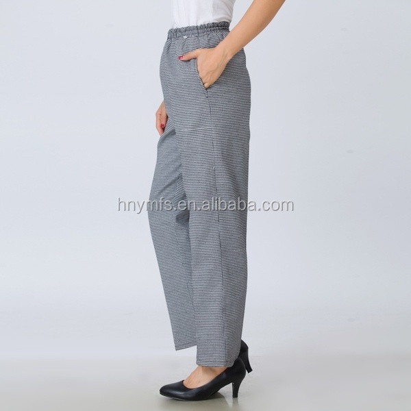 Top Quality Custom Design Workwear Chefs Clothing Chef Pants for women