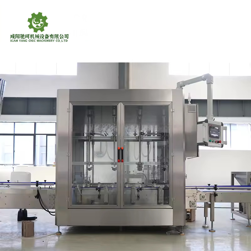 Full Automatic Linear Piston Bottle Filler for Syrup/Fruit Wine/Edible Oil Production