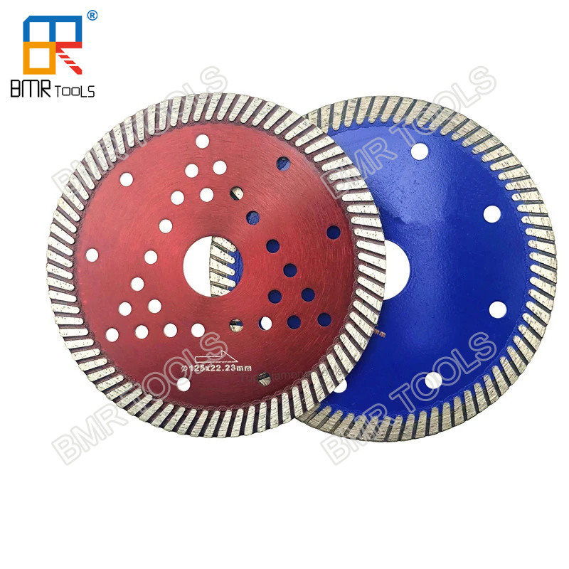 4" Fine Diamond Turbo Saw Blade Cutter Disc For Granite Marble Quartz Stone Concrete Dry Cutting